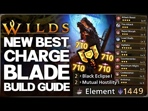 Monster Hunter Wilds - New Best OP Charge Blade Build - Highest Damage Possible AT Jin Dahaad Guide!
