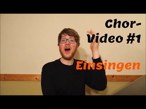 Hier gehts zum Chor - #1 - Einsingen