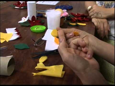 Mulher.com 07/12/2012 Regina Morena - Vela em feltro