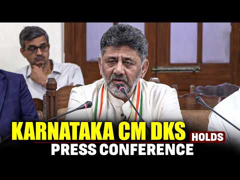 LIVE: DK Shivakumar addresses first News conference after taking oath as Karnataka CM | Congress