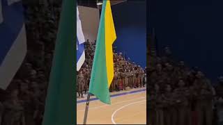 בריגדת הגולן הישראלית מתפללת ושרה לאלוהים לפני כניסתה לעזה #israel
