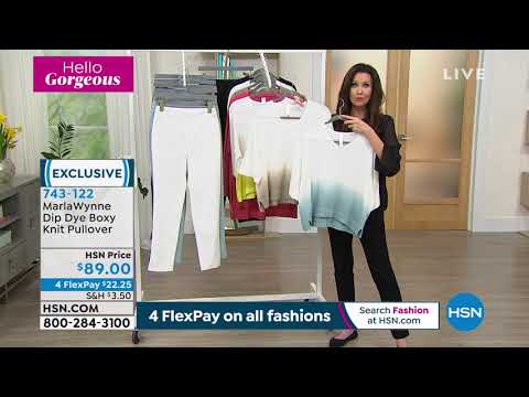 MarlaWynne Dip Dye Boxy Knit Pullover