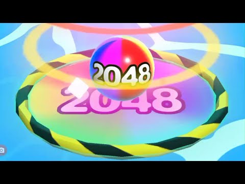 Satisfying Mobile Game/ Ball Run 2048 in Infinity mod vs marble run 3d 2048 Gameplay New Lavel #24