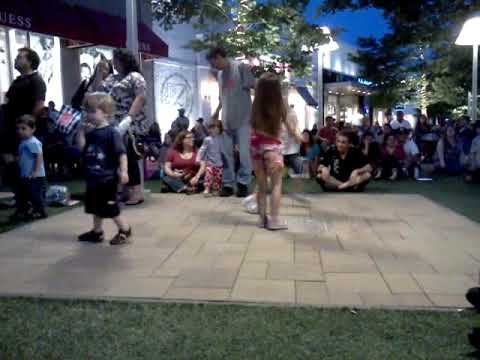 Connor dancing at Cross County Shopping Center Yonkers