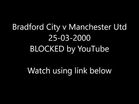 Bradford City v Manchester Utd 25-03-2000