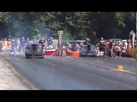 TIM KINCAID (R) Qual. TYLOR MILLER (L) @ SHADY SIDE DRAGWAY SEPT. 4th
