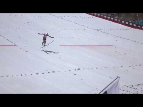 Kamil Stoch Planica 248,5m 2018 (widok z trybun, slowmotion)