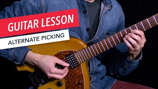 Learn How to Use Alternate Picking | Guitar | Lesson | Beginner | Tim Miller | Berklee Online