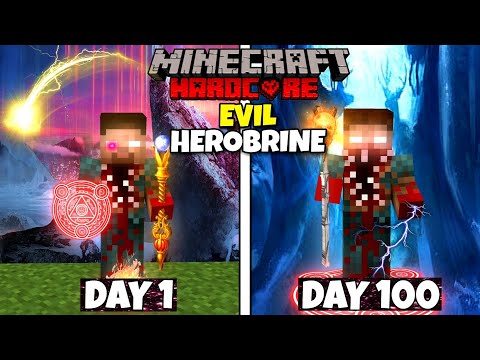 Its Sumit - Surviving 100 Days as EVIL HEROBRINE in Minecraft Hardcore! (Hindi)