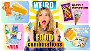 Trying Over 20 Weird Food Combinations that you suggested