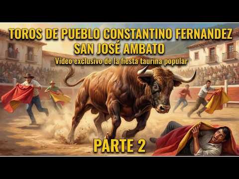 🔥 ¡TOROS DE PUEBLO EN CONSTANTINO FERNÁNDEZ PARTE 2! MÁS ADRENALINA EN SAN JOSÉ – AMBATO
