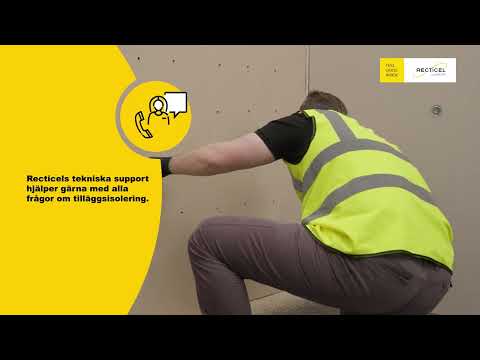 Installation av PIR-tilläggsisolering i gammal vägg med ullisolering (renovering)