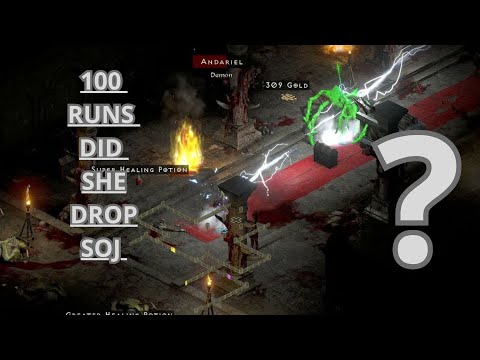 100 Nightmare Andariel Runs – Hunting for the Stone of Jordan! 💍🔥 | Diablo 2 Resurrected