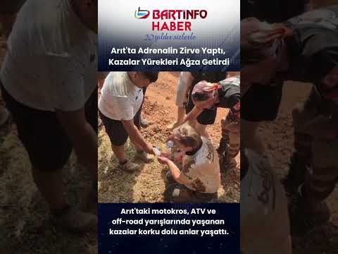 Bartın'da adrenalin zirve yaptı, kazalar korkuttu