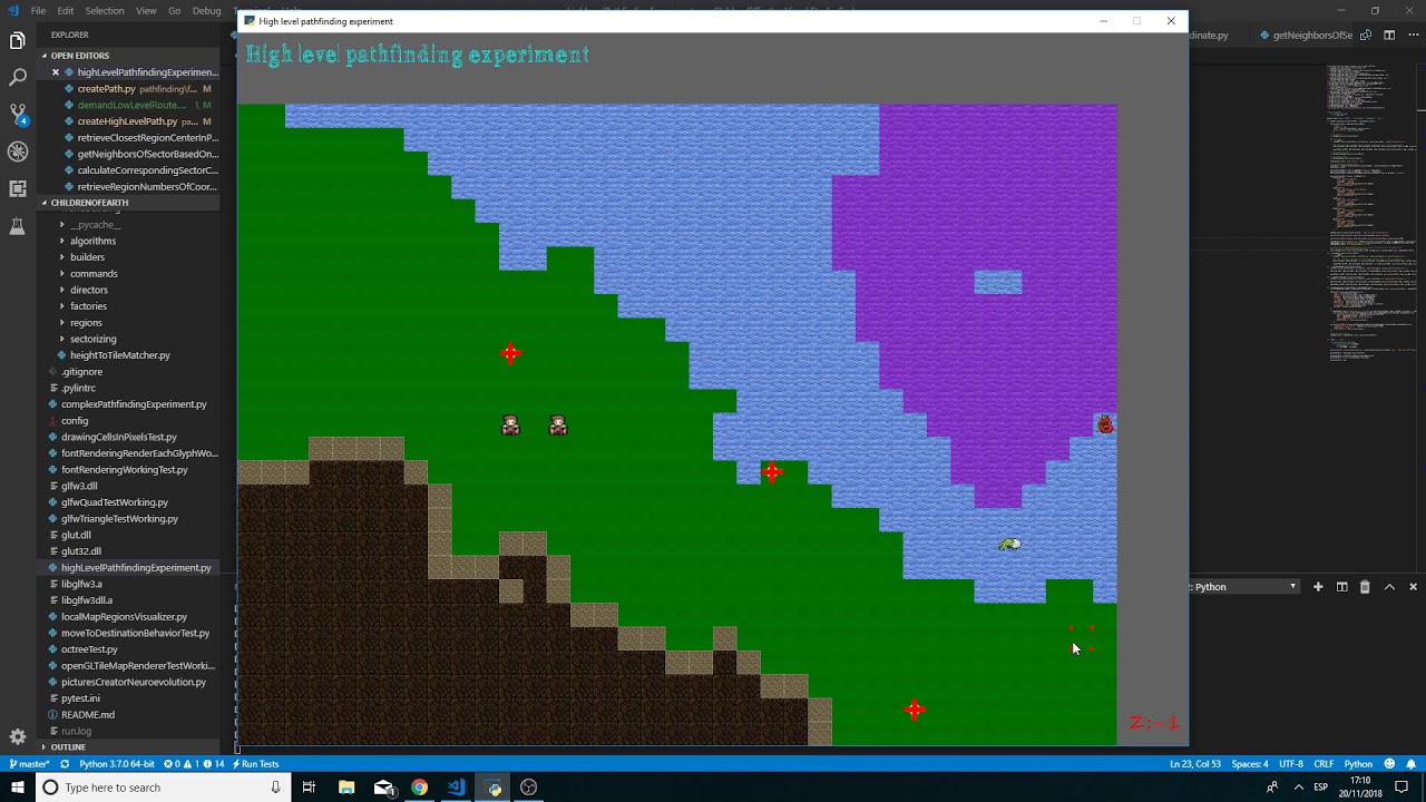 Hierarchical pathfinding for different movement capabilities
