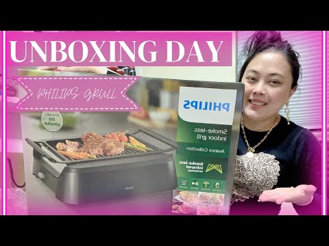 Unboxing my Philips Smoke-less Indoor Grill| MY VERY FIRST COOKING VLOG