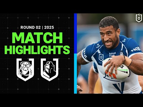 NRL Highlights | NRL Match Highlights 2025 | Bulldogs v Titans | Round 2, 2025