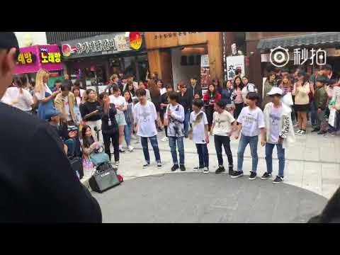 【BOY STORY】Hongdae Busking 20180520 p17 (intro HOW OLD R U + CAN'T STOP)