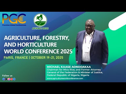 Michael Kaase - Testimonial at Agriculture, Forestry, and Horticulture World Conference 2025, Paris