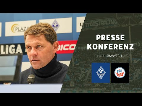 3. Liga | 21. Spieltag | SV Waldhof - F.C. Hansa Rostock | Pressekonferenz nach dem Spiel