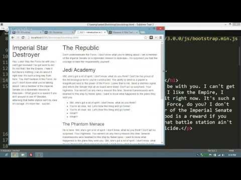 0.2.1 - Bootstrap 3 Introduction & Grids