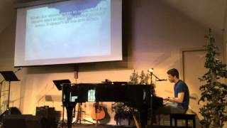 David Houston singing at First Baptist, Timmins, Ontario Jan 4 2015