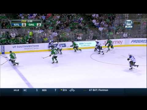 Ryan Miller robs Tyler Sequin St. Louis Blues vs Dallas Stars 4/11/14 NHL Hockey.