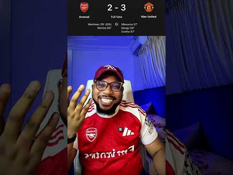 ARSENAL 2-3 MANCHESTER UNITED THIS ONE TOUCH ME#football #mufc #dorgu #shorts #manutd #mbuemo #cunha