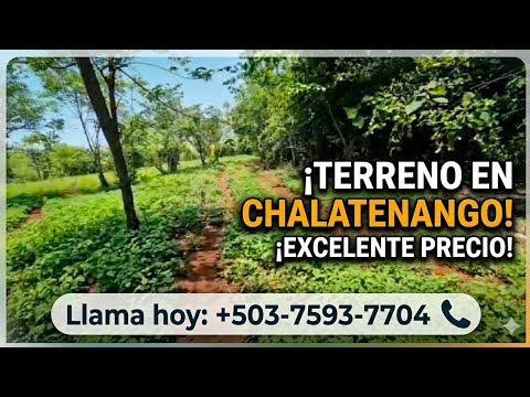 Manzana ala venta en el paraiso chalatenango 