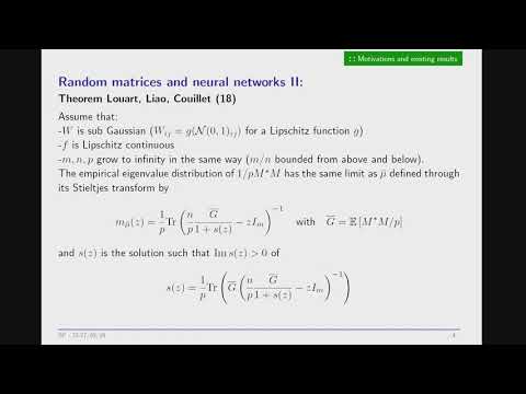 Eigenvalue distribution for non linear models of random matrices