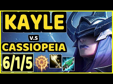 DAWIDSONEK (KAYLE) vs CASSIOPEIA - 6/1/5 KDA MID GAMEPLAY - EUW Ranked GRANDMASTER