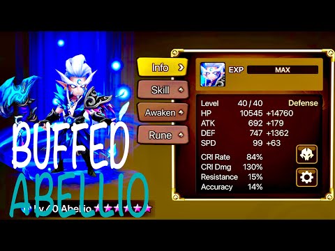 The crazy power of ABELLIO the water druid (Summoners war)