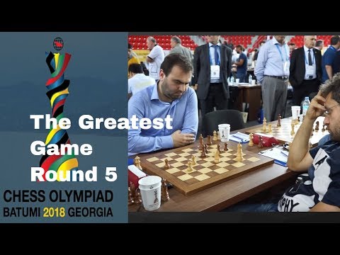 Levon Aronian vs Shakhriyar Mamedyarov: Chess Olympiad 2018