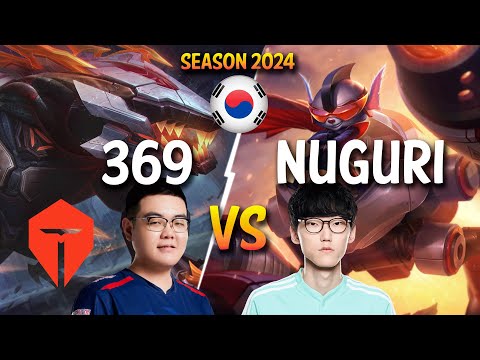TES 369 vs Nuguri - 369 RENEKTON vs Nuguri RUMBLE Top - Patch 14.1 KR Ranked | lolrec