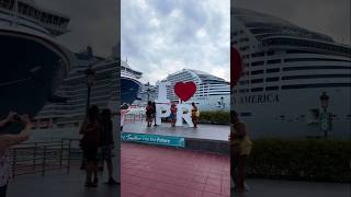MSC World America and Carnival Magic in San Juan!🇵🇷  #cruiseship #cruisetour #cruise