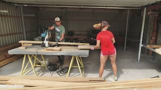 She's So Sweet Helping Me With Woodworking | Oak Tables For Backyard Workshop ►7