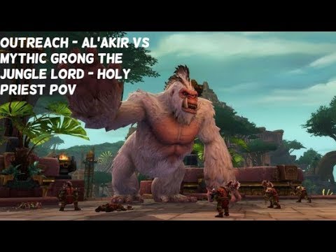 Outreach - Al'Akir Vs Mythic Grong the jungle Lord - Holy Priest PoV