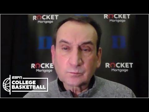 杜克大學主教練邁克-克雷澤夫斯基在輸給路易斯維爾後嘲笑學生記者｜CBB on ESPN (Duke head coach Mike Krzyzewski scoffs at student reporter after loss to Louisville | CBB on ESPN)