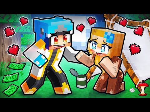 Omz King and Poor PEASANT Crystal Love Story in Minecraft!