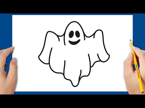 Comment dessiner un fantôme étape par étape | Dessin d'Halloween