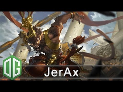 OG.JerAx Monkey King Gameplay - Ranked Match - OG Dota 2.