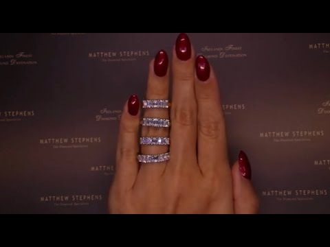 Emerald Cut Eternity Rings