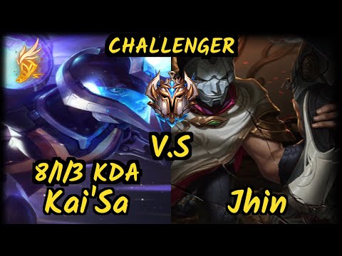 AHG Xioh (KAI'SA) vs JHIN - 8/1/3 KDA BOTTOM ADC CHALLENGER GAMEPLAY - EUW