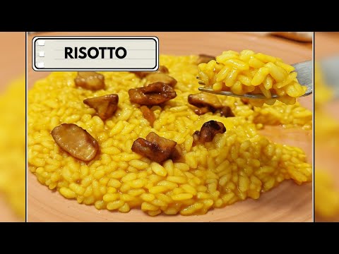 Risotto allo Zafferano e Funghi Porcini: Ricetta Facile e Cremosa! 🍄✨