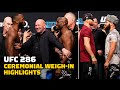 UFC 286 Ceremonial Weigh-In Highlights | Final Faceoffs | MMA Fighting