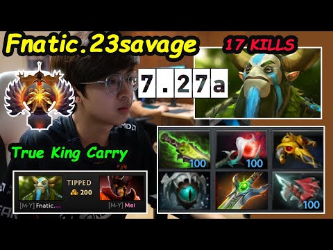 Fnatic 23savage [Nature Prophet] King OF Carry Server SEA Insane Gameplay New Patch 7.27A Dota 2