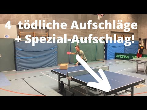 Meine 5 gefährlichsten Aufschläge!!! Mit Slow-Motion und hilfreichen Tipps für mehr Rotation! 🏓