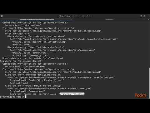 Hands On Infrastructure Automation with Puppet 6 Automatic Parameter Lookup | packtpub com