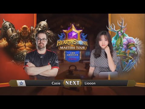 《爐石戰記》大師巡迴賽 洛杉磯站 - Day 3 | Casie vs Liooon