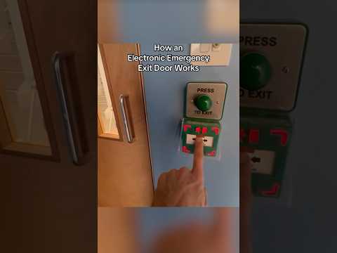 How An Electronic Emergency Exit Door Works #shorts